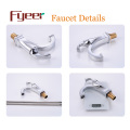 Fyeer New Design Niedrig Cuerpo cromado Crooked Quadrate Spout Grifo monomando de una manija Grifo mezclador de agua